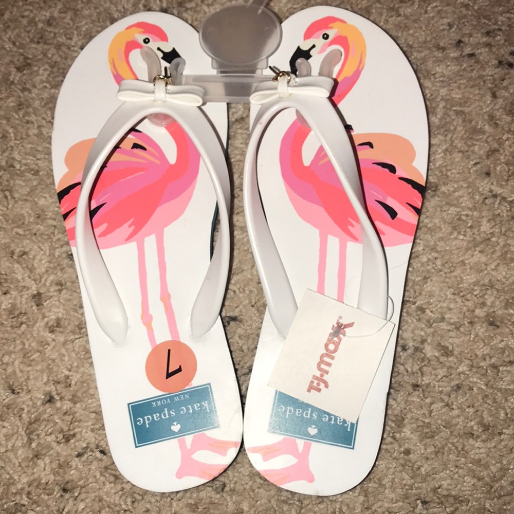 Kate Spade Flamingo Flip Flops